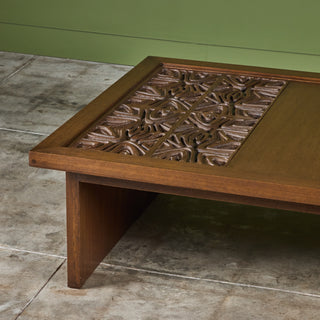 Sherrill Broudy Mahogany Coffee Table for Forms and Surfaces