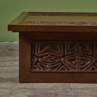 Sherrill Broudy Mahogany Coffee Table for Forms and Surfaces