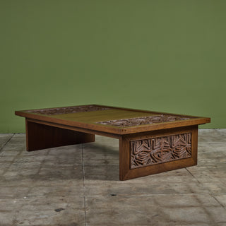 Sherrill Broudy Mahogany Coffee Table for Forms and Surfaces