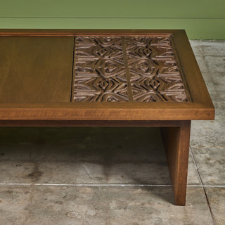 Sherrill Broudy Mahogany Coffee Table for Forms and Surfaces