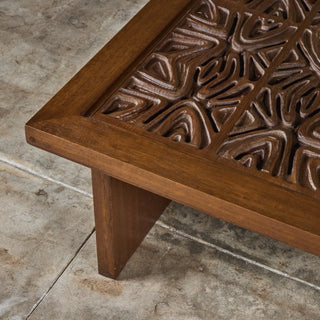 Sherrill Broudy Mahogany Coffee Table for Forms and Surfaces