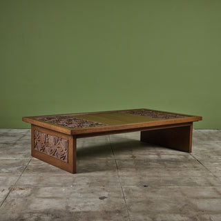 Sherrill Broudy Mahogany Coffee Table for Forms and Surfaces