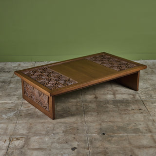 Sherrill Broudy Mahogany Coffee Table for Forms and Surfaces