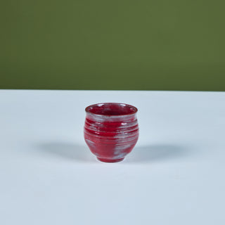 Laura Andreson Style Red Ceramic Vessel