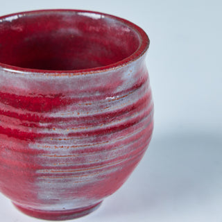 Laura Andreson Style Red Ceramic Vessel