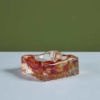 Murano Style Glass Ashtray