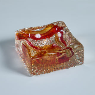 Murano Style Glass Ashtray