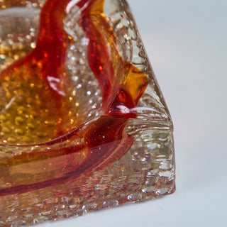 Murano Style Glass Ashtray