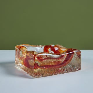 Murano Style Glass Ashtray