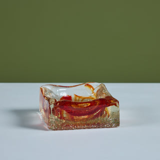 Murano Style Glass Ashtray