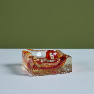 Murano Style Glass Ashtray