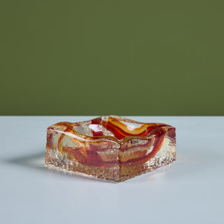 Murano Style Glass Ashtray