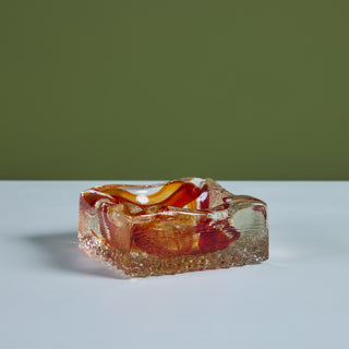 Murano Style Glass Ashtray