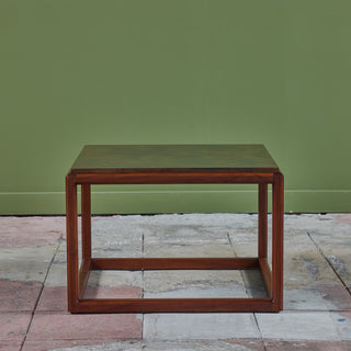 John Stuart Brass Acid Etched Side Table