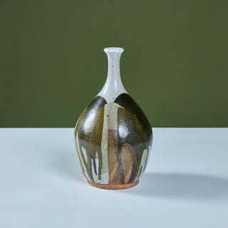 Stoneware Drip Glaze Vase