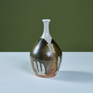 Stoneware Drip Glaze Vase