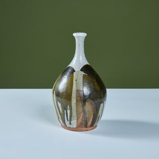 Stoneware Drip Glaze Vase