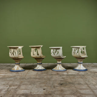 Studio Ceramic Patio Dining Set by Joel Cottet