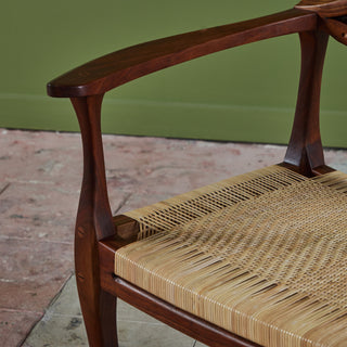 Studio Craft Walnut Armchair with Cane