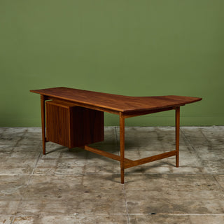 Studio Craft Teak Desk by Richard Artschwager