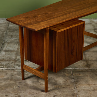 Studio Craft Teak Desk by Richard Artschwager