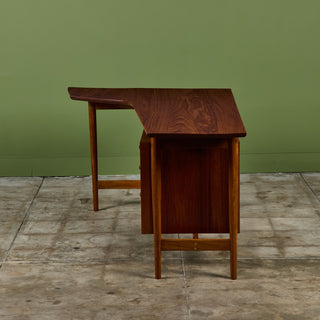 Studio Craft Teak Desk by Richard Artschwager