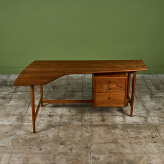 Studio Craft Teak Desk by Richard Artschwager