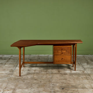 Studio Craft Teak Desk by Richard Artschwager