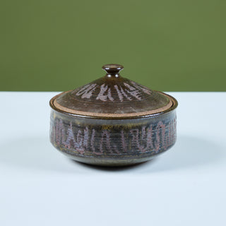 Studio Pottery Bowl with Lid