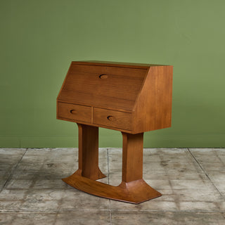 Studio Craft Teak Secretary Desk