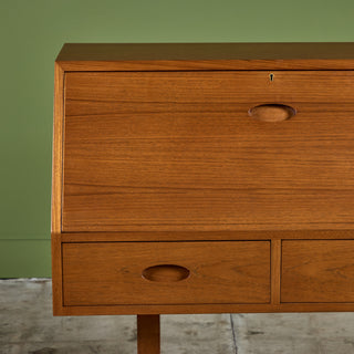 Studio Craft Teak Secretary Desk