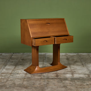 Studio Craft Teak Secretary Desk