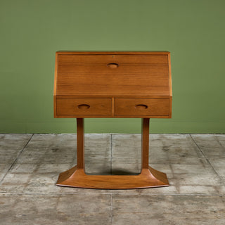 Studio Craft Teak Secretary Desk