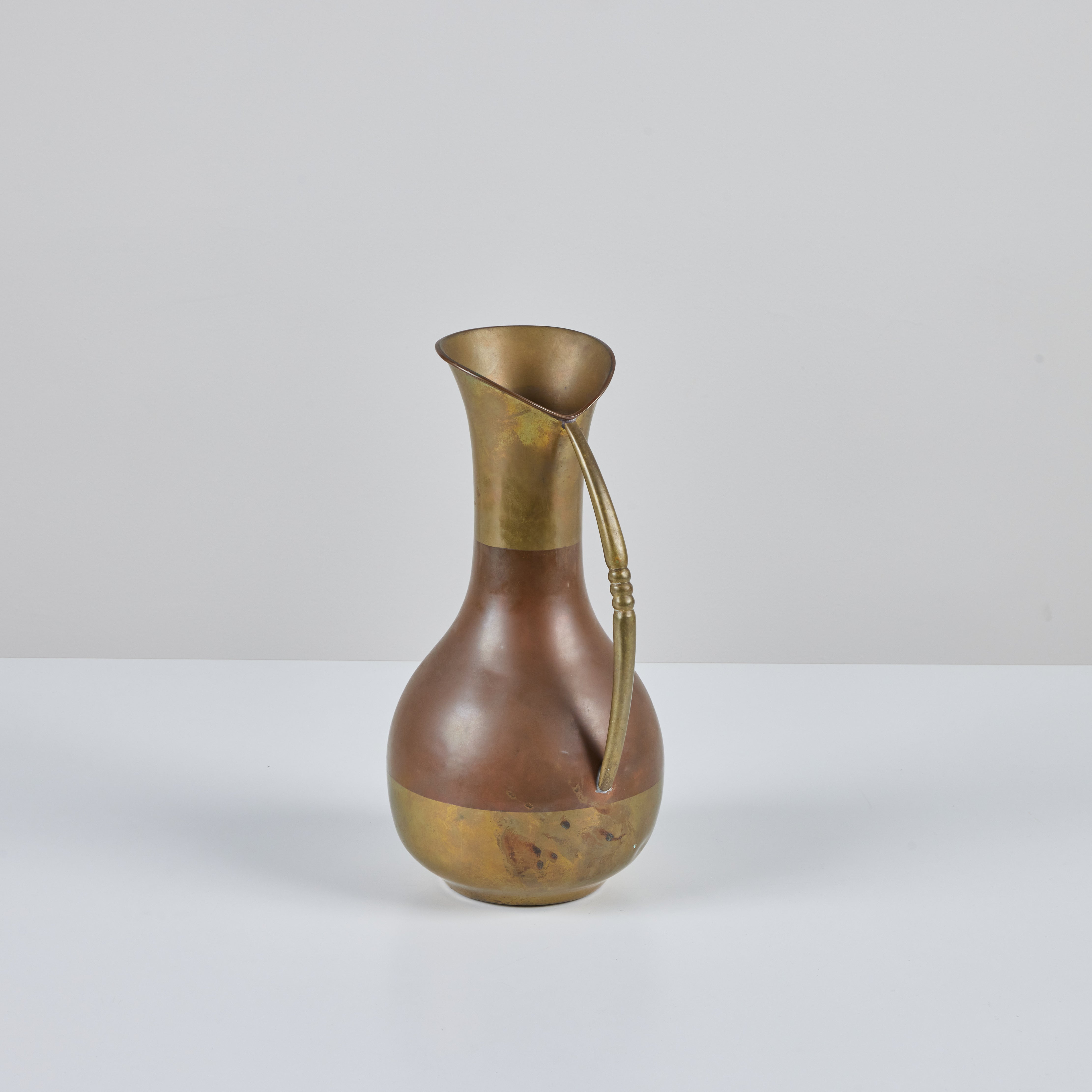 Mexican Copper and Brass Pitcher – DEN