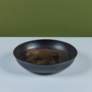 Large Ceramic Glazed Bowl by Toshiko Takaezu