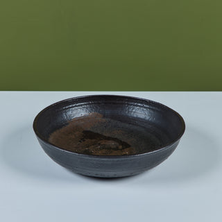 Large Ceramic Glazed Bowl by Toshiko Takaezu