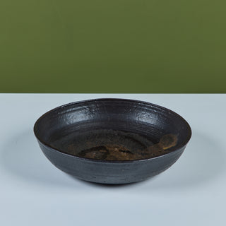 Large Ceramic Glazed Bowl by Toshiko Takaezu