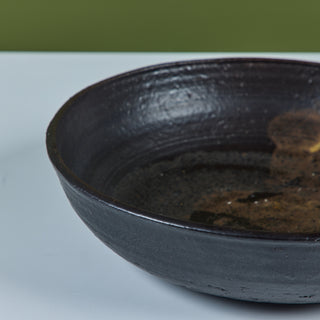 Large Ceramic Glazed Bowl by Toshiko Takaezu