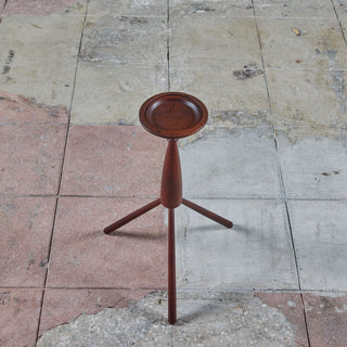 Petite Teak Tripod Side Table