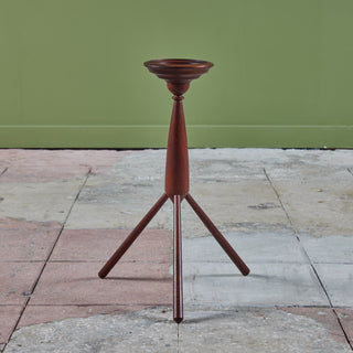 Petite Teak Tripod Side Table