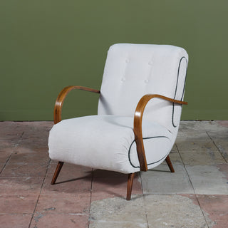 Italian Lounge Chair Attributed to Paolo Buffa