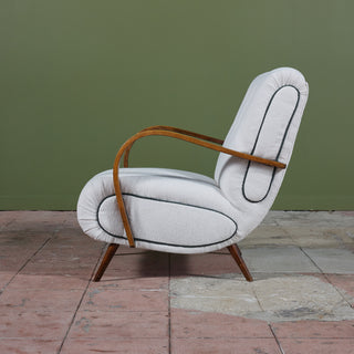 Italian Lounge Chair Attributed to Paolo Buffa