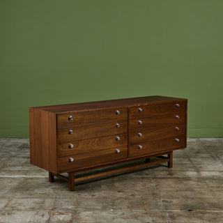 Walnut Eight Drawer Dresser