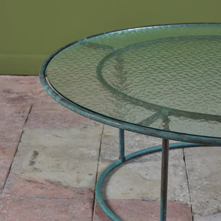 Walter Lamb for Brown Jordan Round Bronze Patio Coffee Table