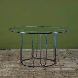 Walter Lamb for Brown Jordan Bronze Patio Round Dining Table