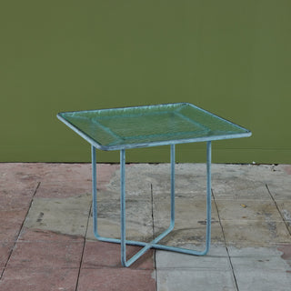 Walter Lamb for Brown Jordan Bronze Patio Square Side Table