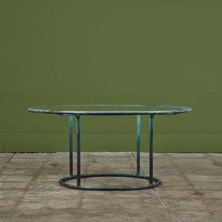 Walter Lamb for Brown Jordan Round 36" Bronze Patio Coffee Table