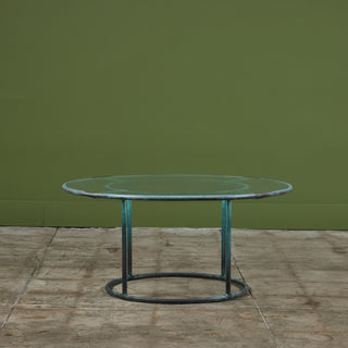 Walter Lamb for Brown Jordan Round 36" Bronze Patio Coffee Table