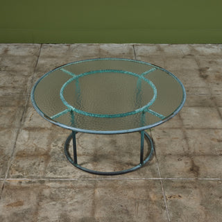 Walter Lamb for Brown Jordan Round 36" Bronze Patio Coffee Table