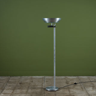 Kurt Versen Aluminum Flip-Top Floor Lamp